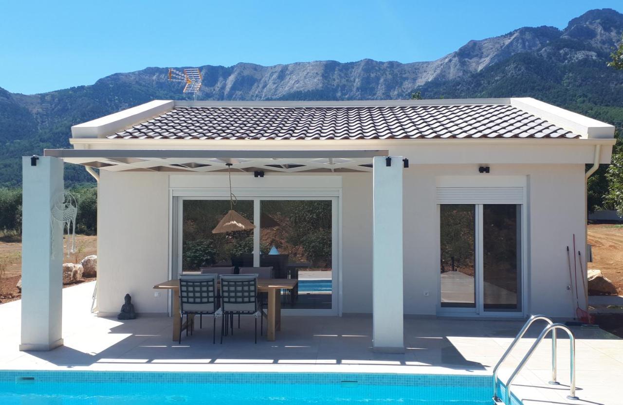 Casa O' - Moderne Villa Mit Grosser Terrasse Und Privatem Swimmingpool Skala Potamia  Bagian luar foto