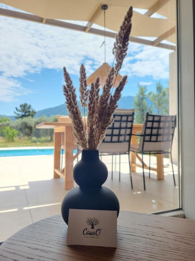 Casa O' - Moderne Villa Mit Grosser Terrasse Und Privatem Swimmingpool Skala Potamia  Bagian luar foto
