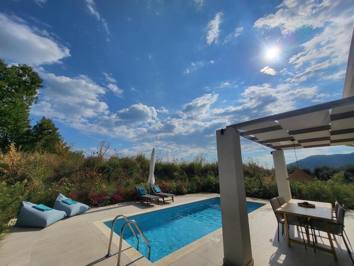 Casa O' - Moderne Villa Mit Grosser Terrasse Und Privatem Swimmingpool Skala Potamia  Bagian luar foto