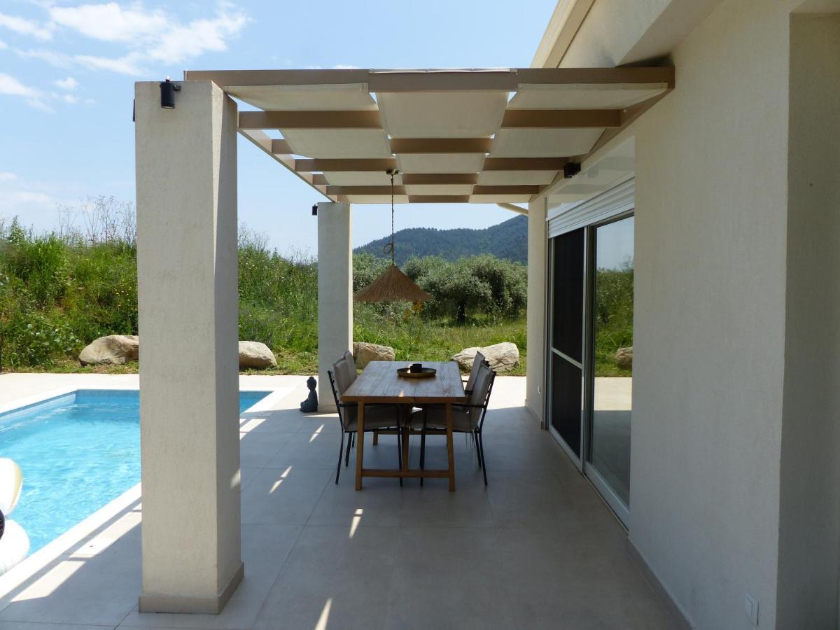 Casa O' - Moderne Villa Mit Grosser Terrasse Und Privatem Swimmingpool Skala Potamia  Bagian luar foto