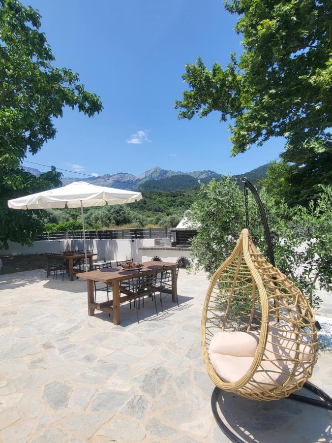 Casa O' - Moderne Villa Mit Grosser Terrasse Und Privatem Swimmingpool Skala Potamia  Bagian luar foto